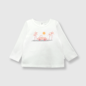 Clemente de bebe niña tropical soft pink