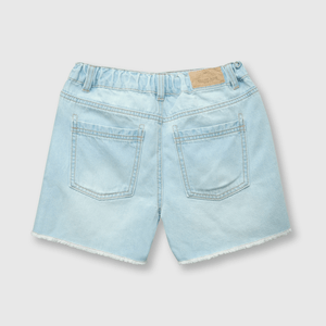 Short de niña mezclilla light blue