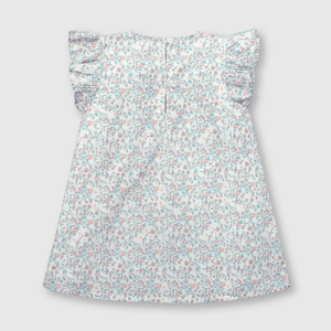 Vestido de bebé niña flores de bebe niña flores blanco / white