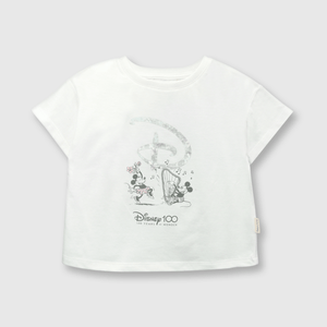 Polo de bebé niña Disney 100 off white