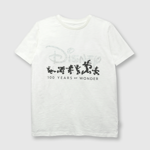 Polo de niño Disney 100 off white