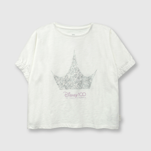 Polo de niña Disney 100 off white