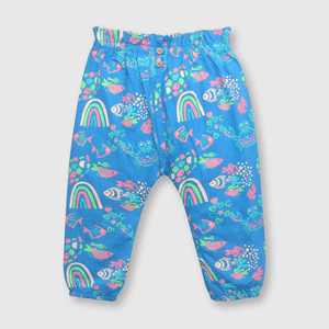 Pantalón de bebé niña liviano royal blue