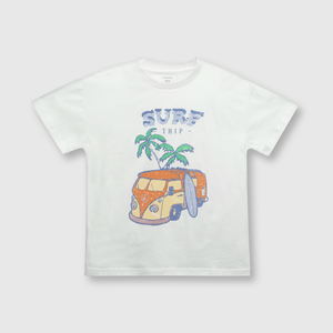 Polo de niño surf off white