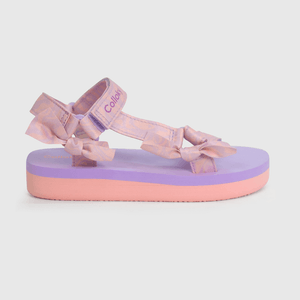 Aqua de niña playa estampado tye dye lila