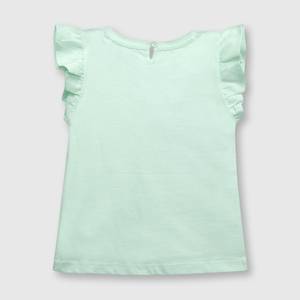 Polo de bebe niña anteojos aqua