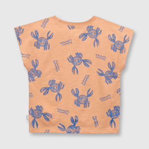 Polo de bebe niño jaibas salmon