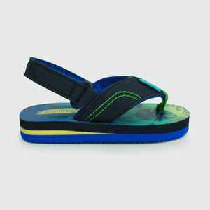 Hawaiana de niño playa estampada azul / blue