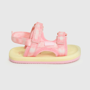 Aqua de niña playa doble ajuste tye dye light pink