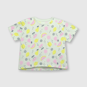 Polo de niña frutas menta