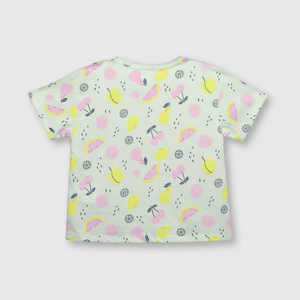 Polo de niña frutas menta