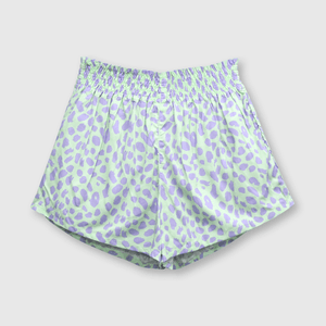 Short de niña relajado light green