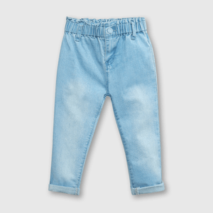 Jeans de mezclilla holgado light denim