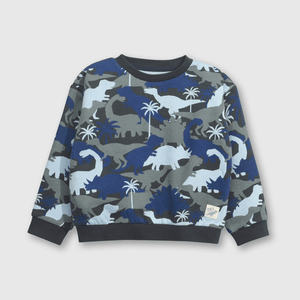Polerón camuflado dinos navy