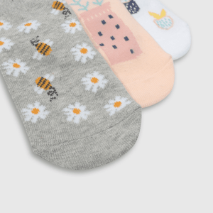 Medias deportivas Colección Niña Gris melange