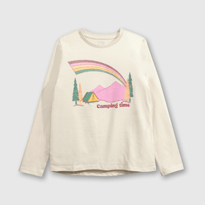 Polo de algodón arcoíris sand