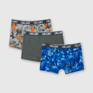 Boxer Colección Niño Gris melange