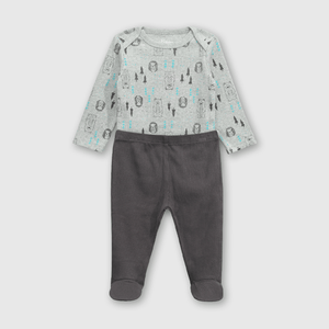 Conjunto Colección Niño Gris melange