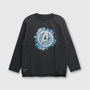 Polo Marvel Niño Acero