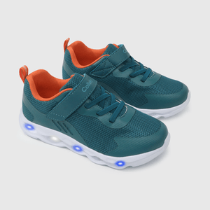 Zapatilla luces Luces Niño petroleo