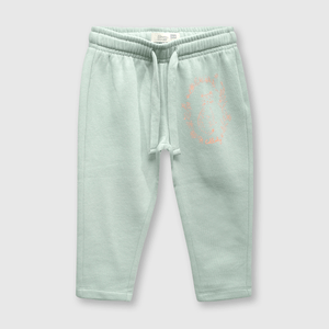 Pantalón buzo de niña tigre menta