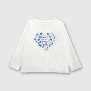 Polo de niña corazon de niña corazón off white