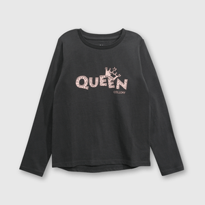 Polo de niña marengo