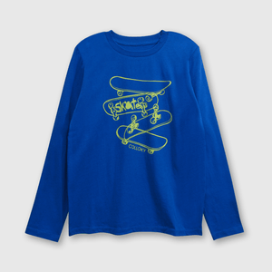 Polo de niño azulino