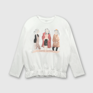 Polo Colección Niña off white