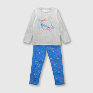 Pijama Colección Niña Gris melange
