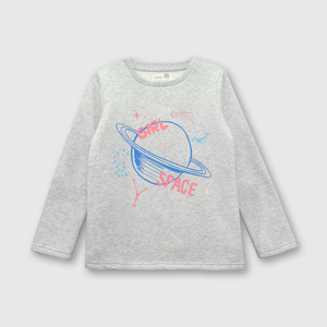 Pijama Colección Niña Gris melange