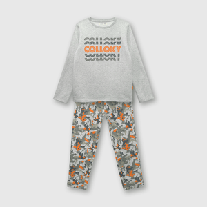 Pijama Colección Niño Gris melange