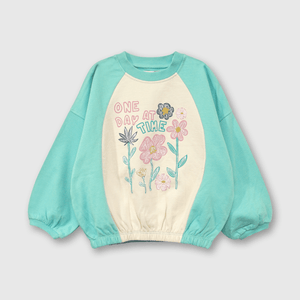 Polerón Colección Niña verde esmeralda