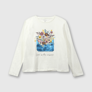 Polo Colección Niña Crema