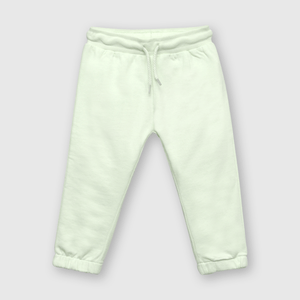 Pantalón buzo de bebe niña con elastico menta