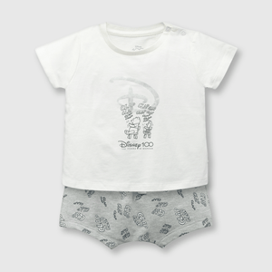 Conjunto de bebé unisex disney 100 off white