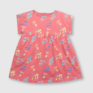 Vestido de bebé niña de algodón chicle