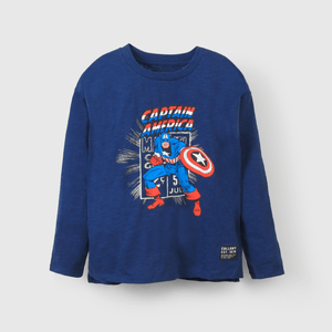 Polo Marvel Niño azul