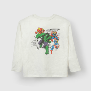 Polo Marvel Niño blanco