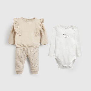 Set Poleron/Body Colección Niña beige