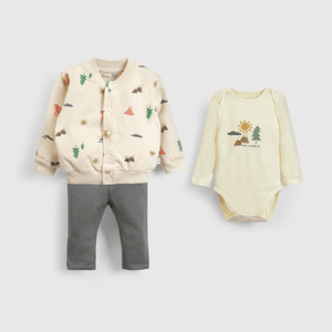Set Poleron/Body Colección Niño beige