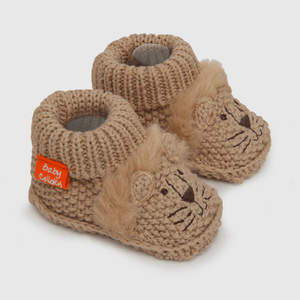Pantufla de niño beige