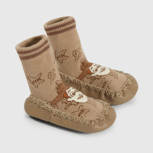 Medias deportivas Disney Niño café