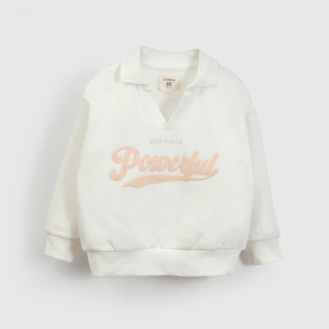 Polerón Colección Niña blanco