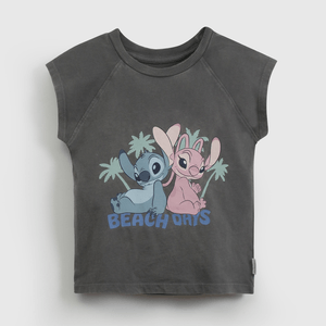 Polo Disney Niña negro